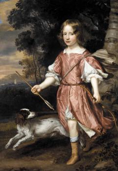 Jan Mytens : Portrait of the son of a nobleman as Cupid